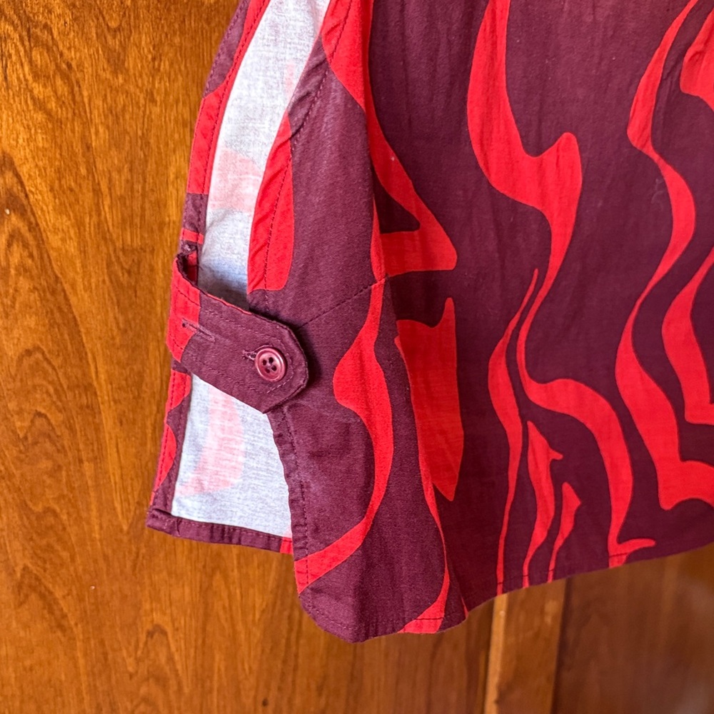 Reformation Red and Purple Crop Top - Picture 3 of 3
